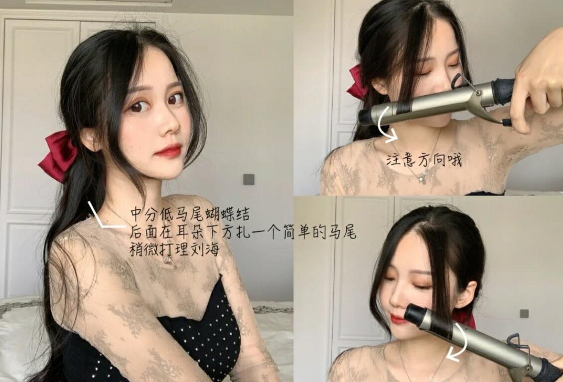 广西化妆培训班课堂：蝴蝶结编发大全